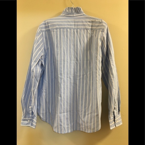 New Striped Long Sleeve Button-Down Shirt - Nili Lotan x Target Blue S4. - Picture 9 of 15